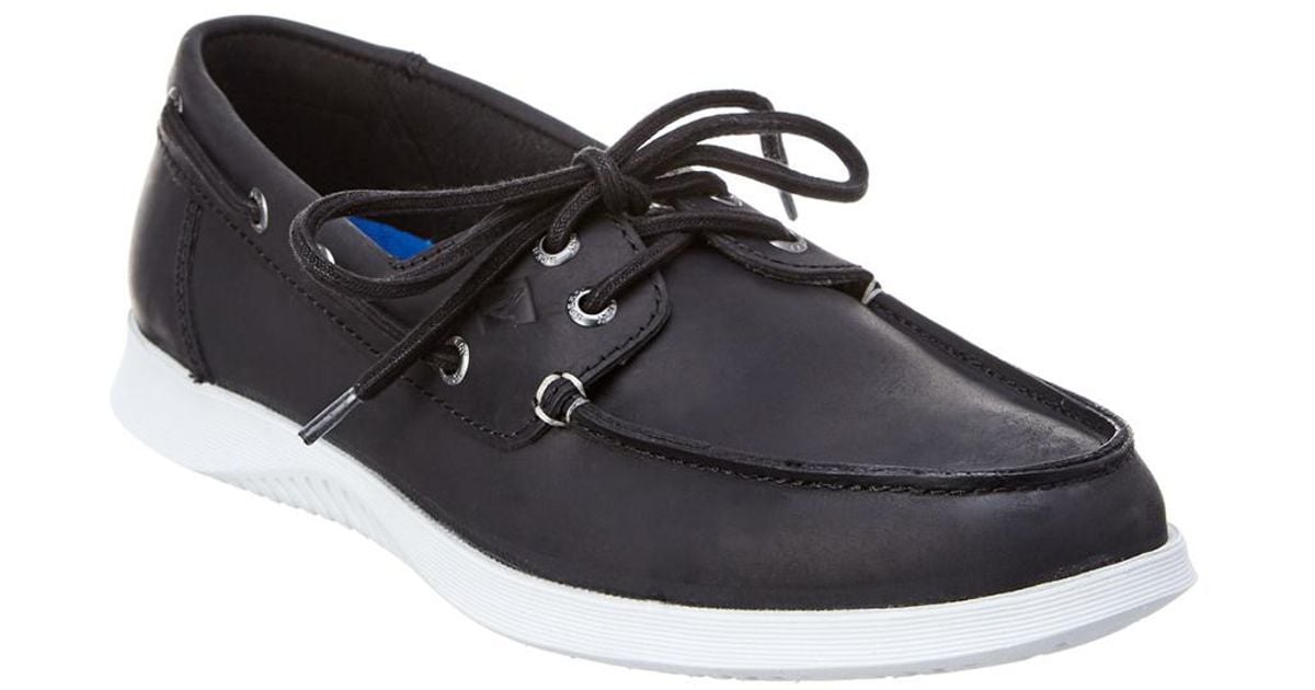 Lyst Sperry Top Sider Mens Defender 2 Eye Leather Boat Shoe In Black For Men Lyst Sperry Top Sider Mens Defender 2 Eye Leather Boat Shoe In Black For Men