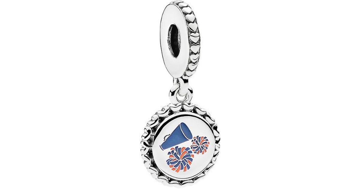 Lyst - PANDORA Silver Cheerleader Dangle Charm in Metallic