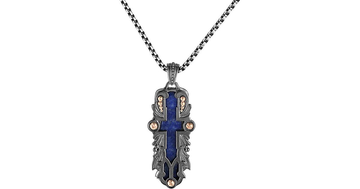Lyst Stephen Webster Men S Silver Lapis Lazuli Necklace In Blue Lyst Stephen Webster Men S Silver Lapis Lazuli Necklace In Blue For