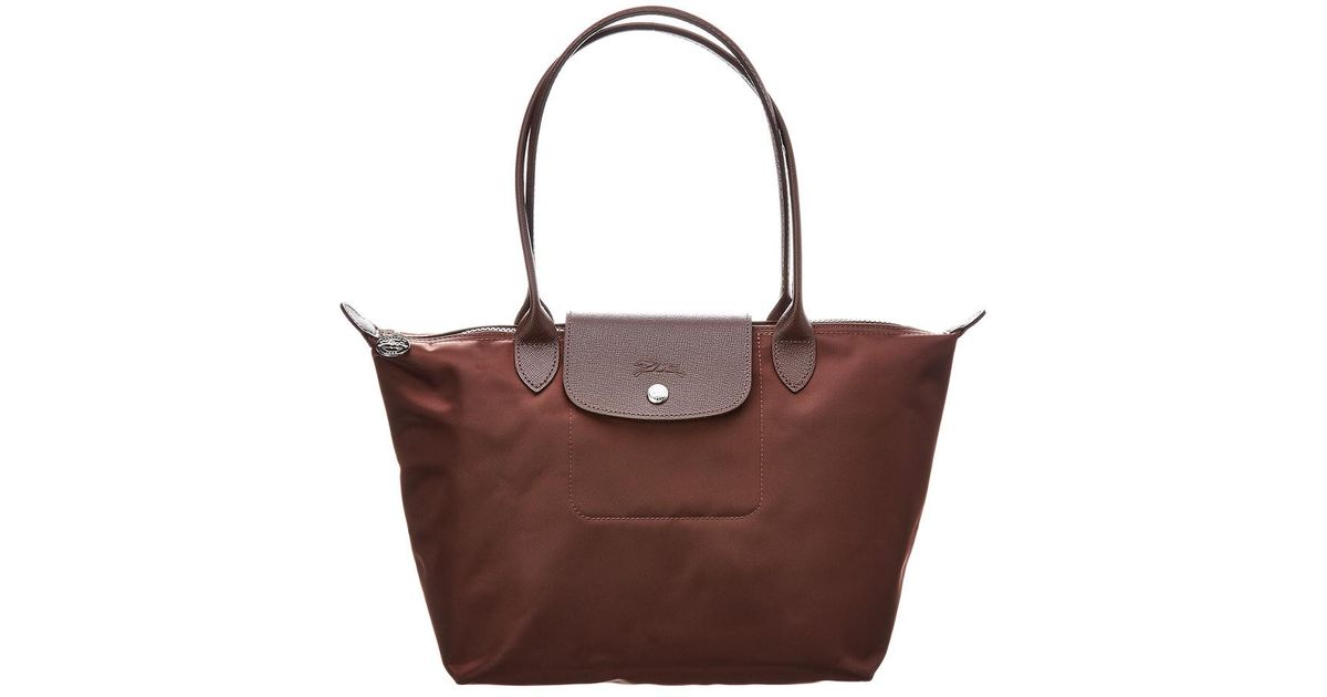 Longchamp Brown Le Pliage Neo Small Nylon Top Handle Tote Lyst