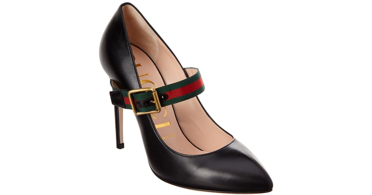 sylvie leather pump gucci