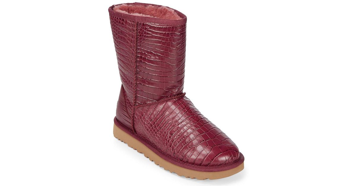 ugg classic short croc embossed ugg classic short croc embossed