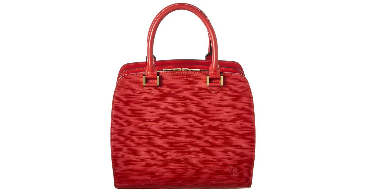 Louis Vuitton Red Epi Leather Pont Neuf in Red - Lyst