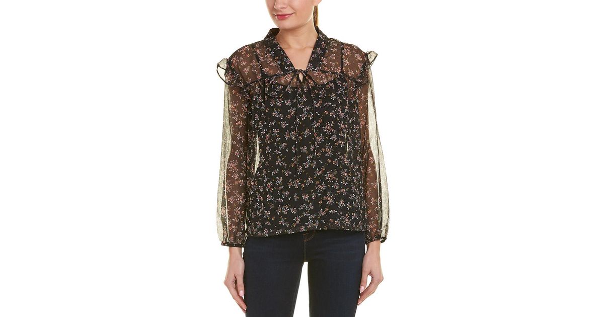Vince Camuto Top in Black - Save 7% - Lyst