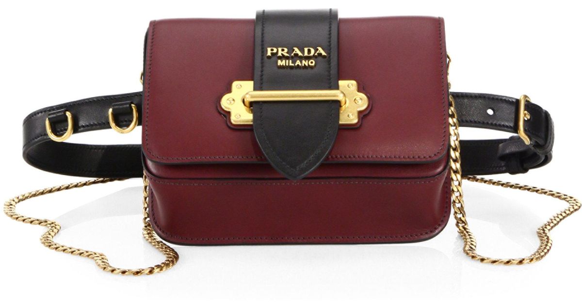 Lyst Prada Marsupio Leather Belt Bag