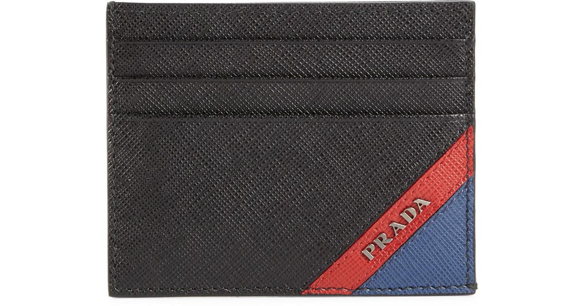 portacarte saffiano prada