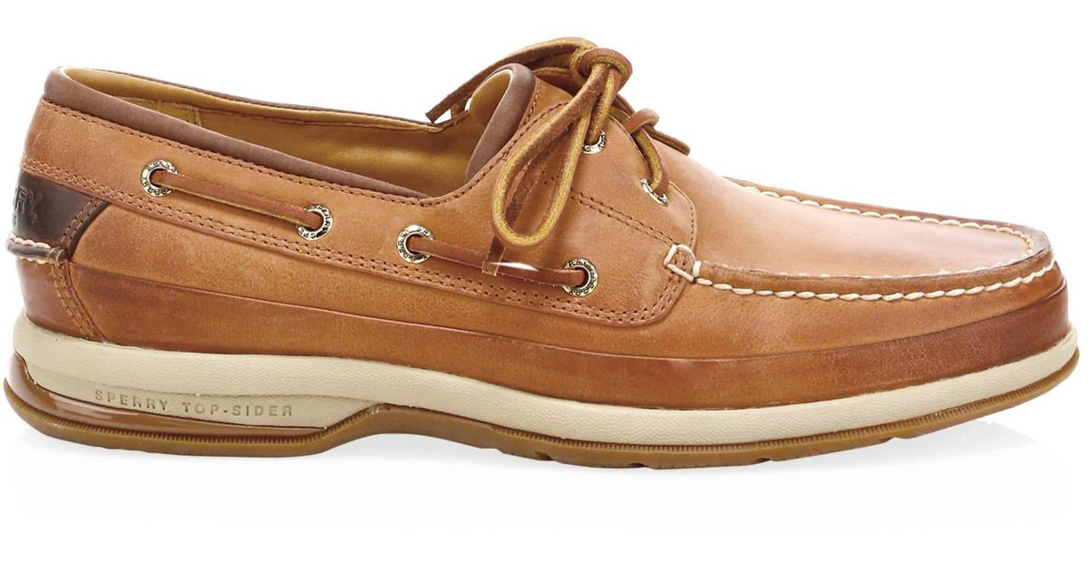 Sperry Top Sider Gold Cup Leather Boat Shoe In Brown For Men Lyst