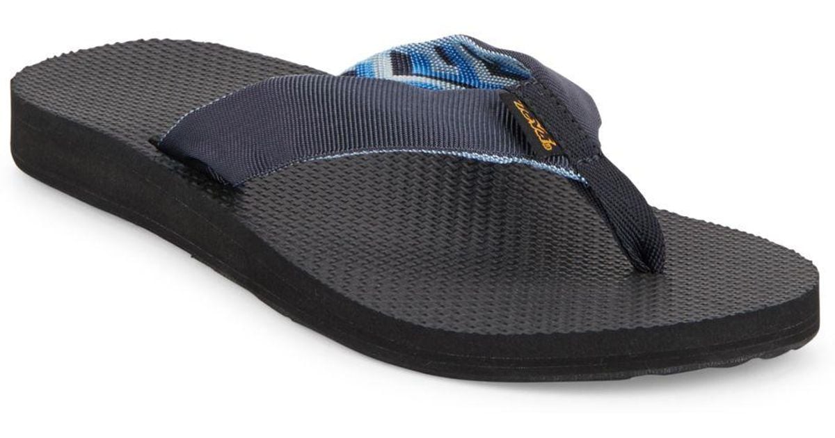 Teva Classic Flip Flops in Black for Men - Lyst