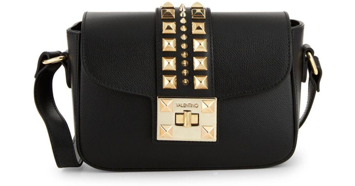 valentino by mario valentino kiki rockstud leather crossbody bag