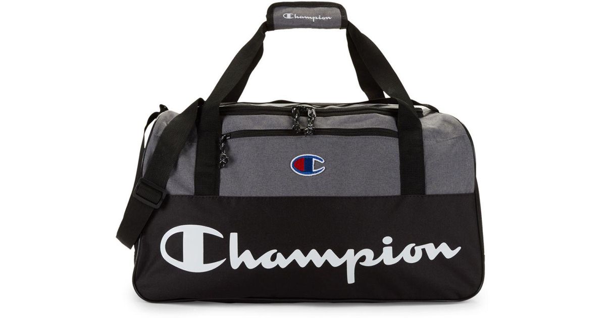 Champion Black Forever Champ Utility Duffle Bag For Men