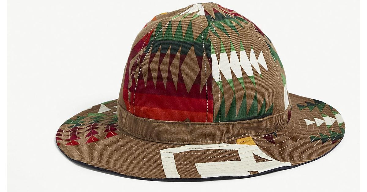 Sacai Pendleton Hat in Natural for Men - Lyst