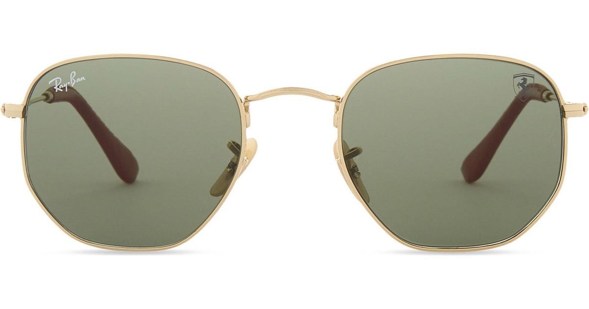 Ray-Ban Rb3548 Hexagon-frame Sunglasses in Metallic - Save