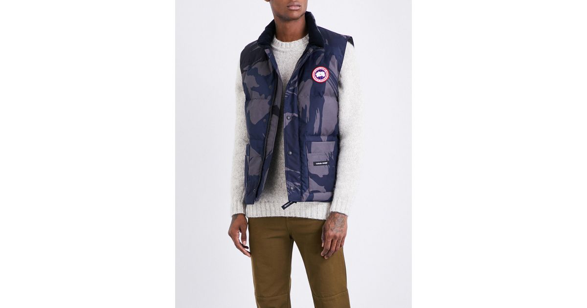 canada goose gilet blue brush camo canada goose gilet blue brush camo