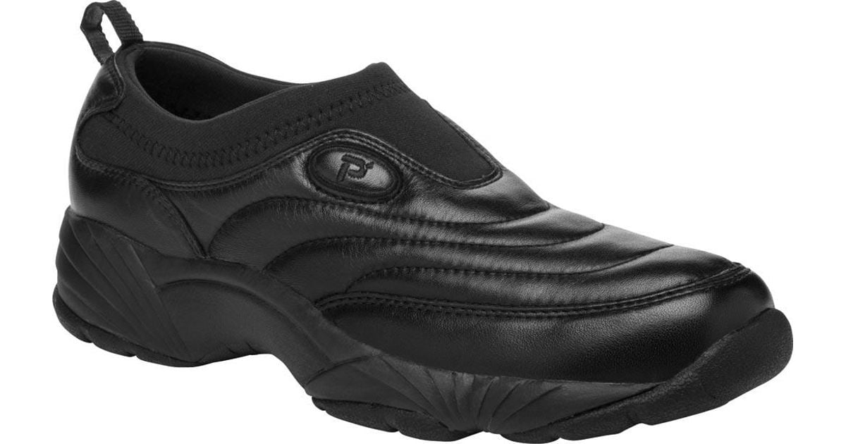 Propet Wash N Wear Ii Slip-on Walking Shoe in Black for Men - Lyst
