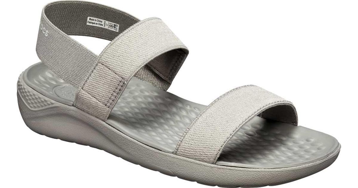  Crocs   Literide Sandal  in Gray Lyst