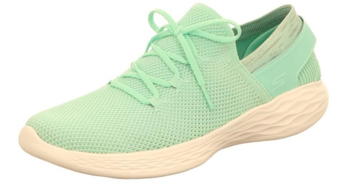 Skechers Wo Comfort Laceups Green Mint in Green Lyst