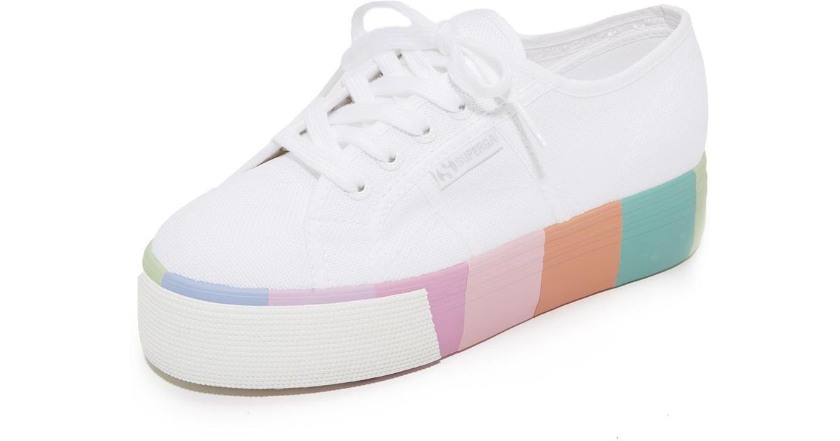 Platform Lyst Sneakers 2790 White In Superga Multi q8HBwtT8