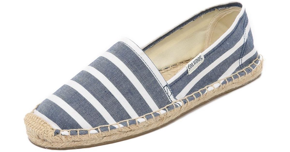 Soludos Origional Stripe Espadrilles in White for Men - Save 80% | Lyst