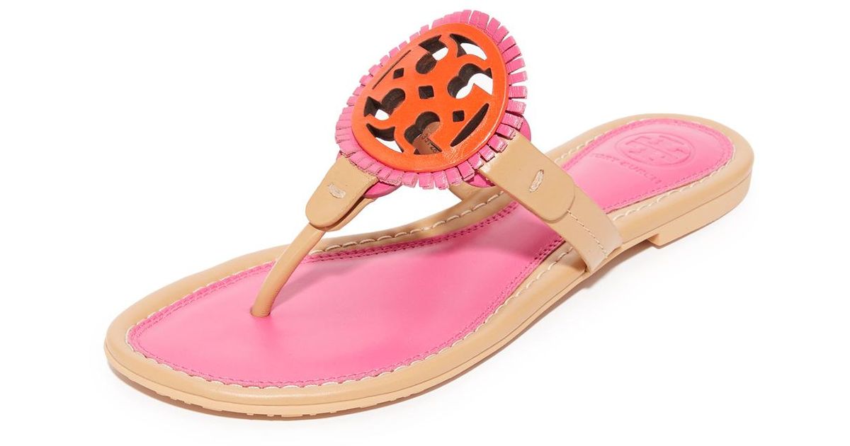 tory burch miller sandals imperial pink