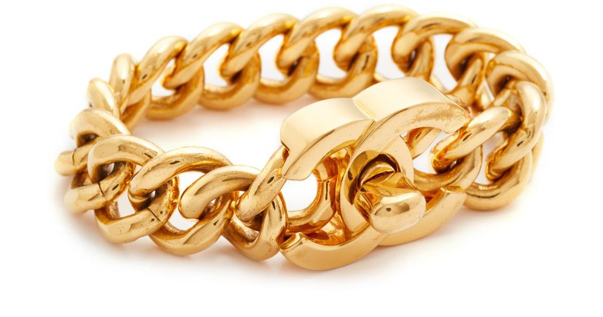 Lyst What Goes Around Comes Large Chanel Turn Lock Bracelet Lyst What Goes Around Comes Large Chanel Turn Lock Bracelet Previously Owned In Metallic