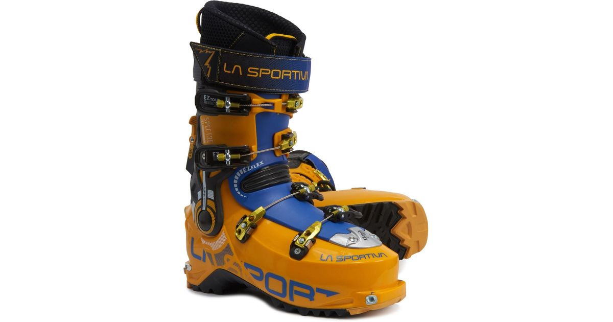 La Sportiva Spectre 2.0 Alpine Touring Ski Boots in Yellow/Blue (Blue
