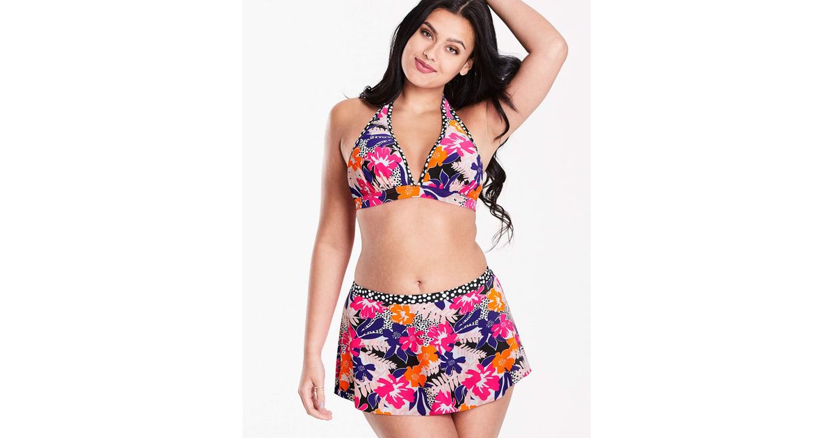 Womens Simply Yours Bikini Skort Simply Be