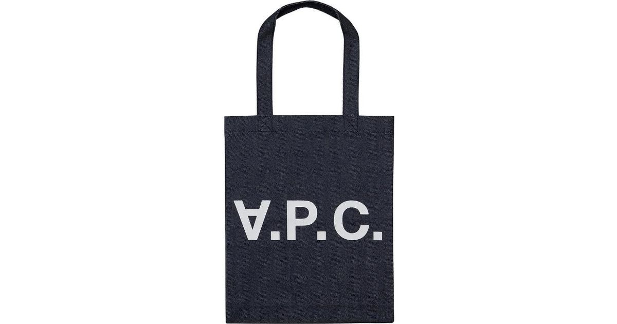 A.P.C. Laurent Tote Bag in Blue - Lyst