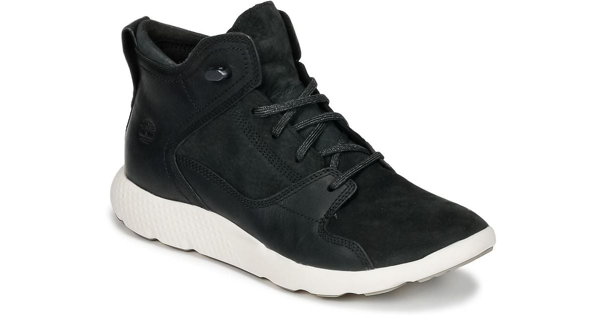 Timberland Flyroam Leather Hiker Men's Shoes (high top Trainers) In Black for men Timberland Flyroam Leather Hiker Men's Shoes (high top Trainers) In Black for men