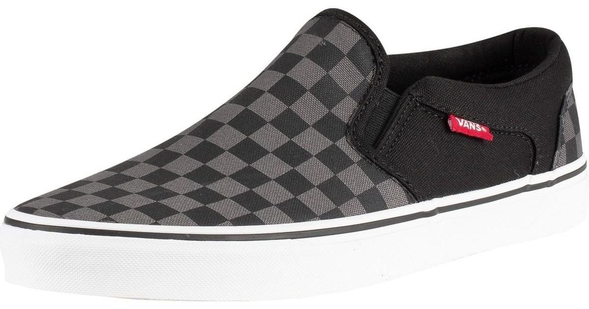 men's vans asher slip on skate shoes