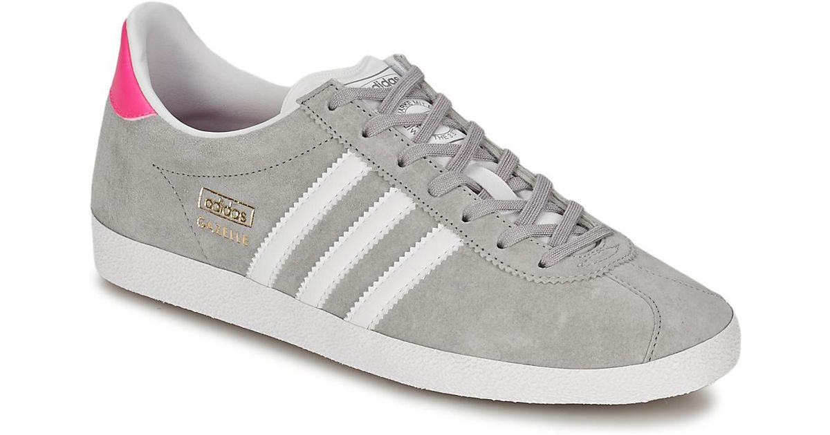 Adidas Gray Gazelle Og W Women's Shoes (trainers) In Grey Lyst Adidas Gray Gazelle Og W Women's Shoes (trainers) In Grey Lyst