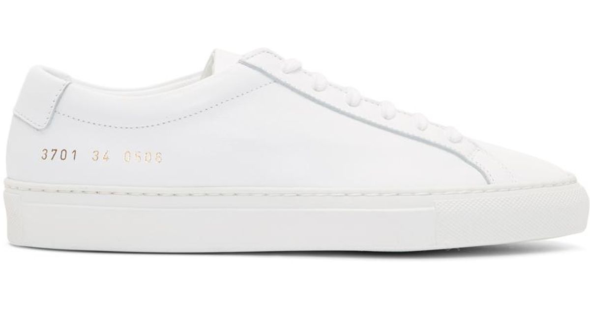 Common projects White Original Achilles Low Sneakers in White | Lyst