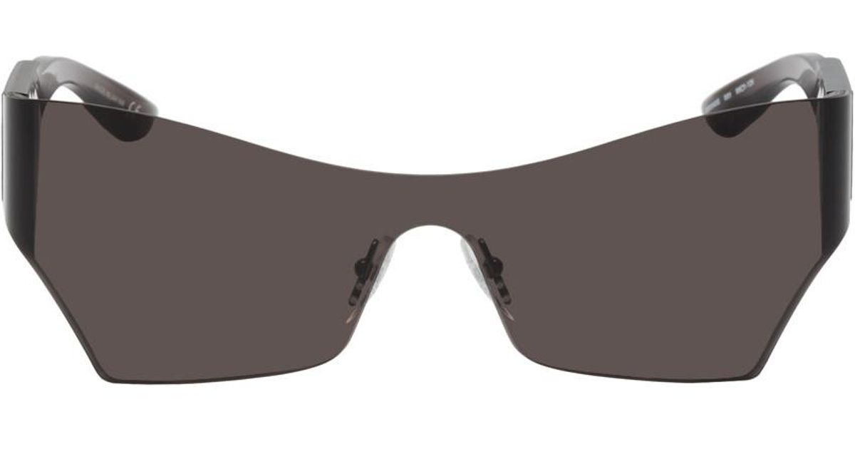 Balenciaga Grey Mono Cat Sunglasses in Gray for Men - Lyst