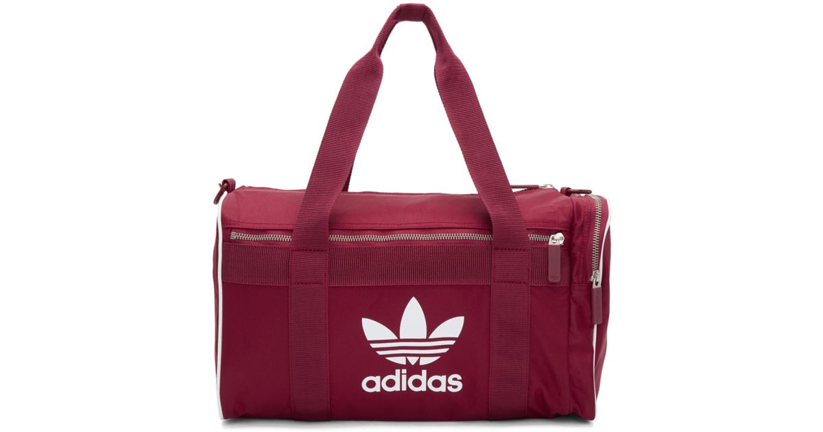 Adidas Originals Multicolor Burgundy Medium Duffle Bag