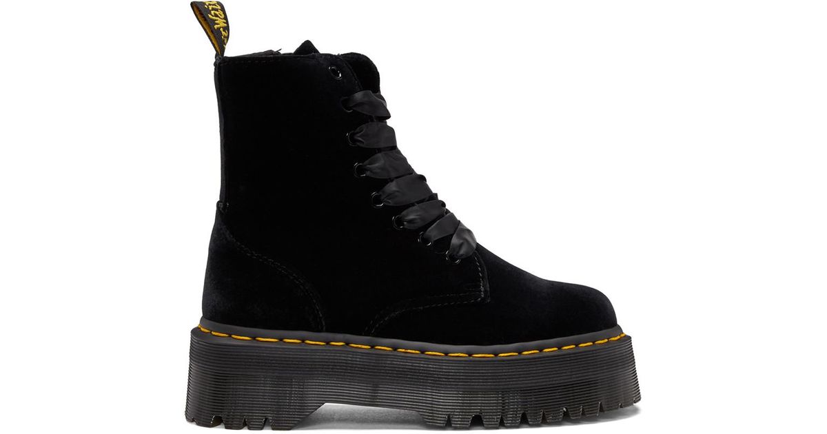 doc martens velvet black