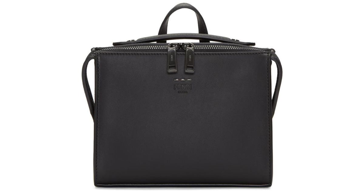Lyst Fendi Black Mini Messenger Bag In For Men