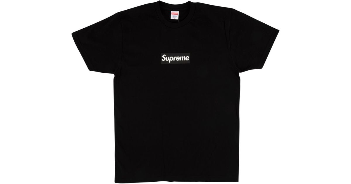 Supreme Box Logo Tee in Black for Men - Lyst