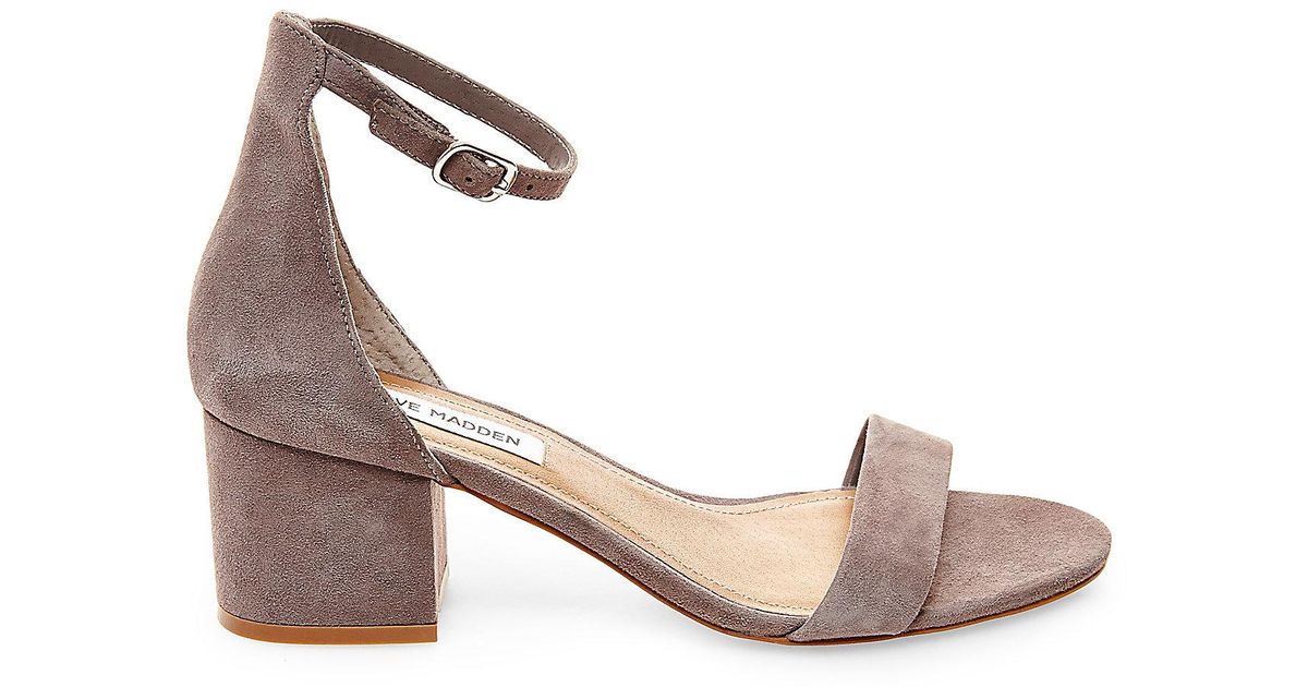 steve madden feather grey suede