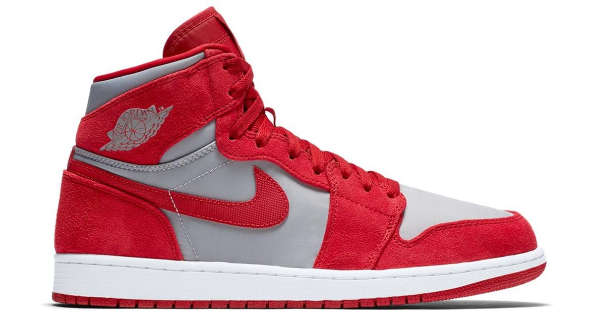 Nike 1 Retro High Gym Red Wolf Grey for Men - Lyst