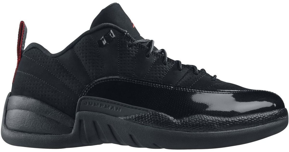 retro 12 low black