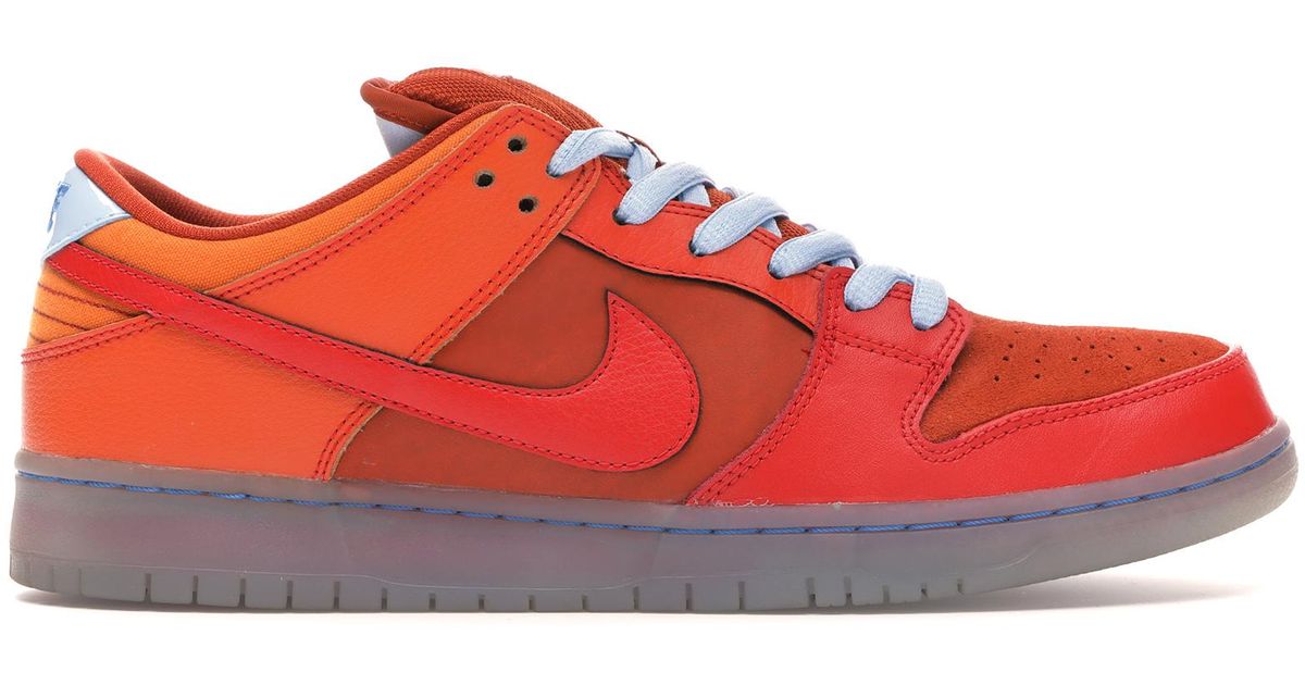 nike dunk red and orange