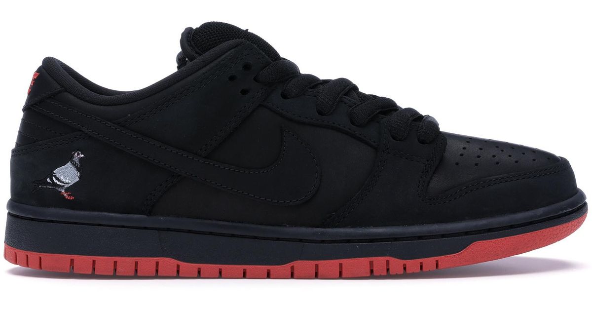 nike sb dunk low black pigeon