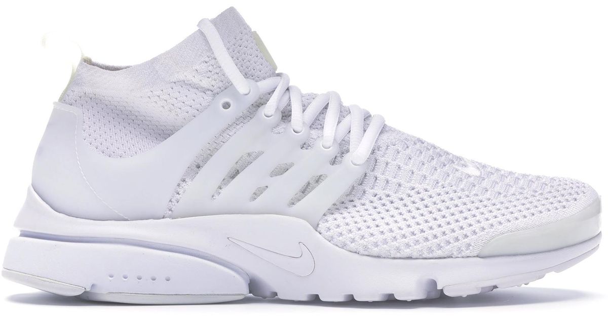 Nike Air Presto Flyknit Ultra Triple White for Men - Lyst