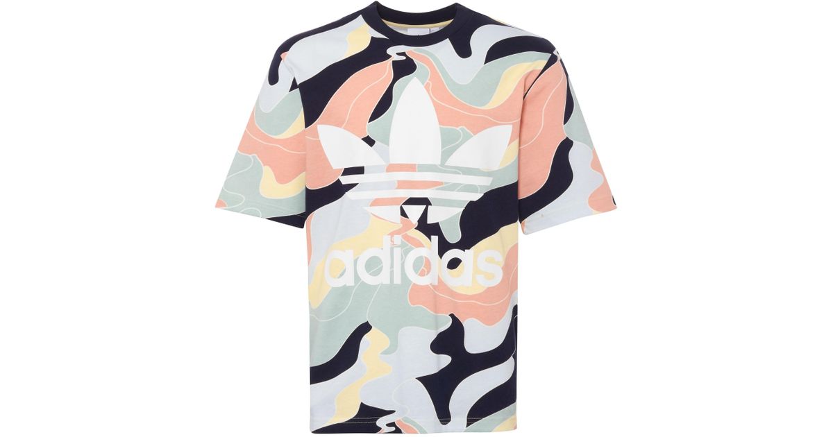 lyst adidas originals multi coloured print in blue for lyst adidas originals multi coloured print in blue for
