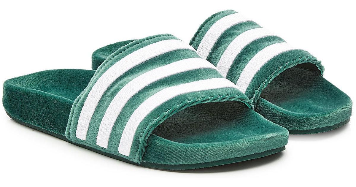 green velvet slides