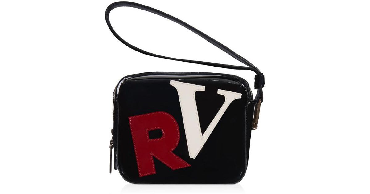 lyst roger vivier cube clutch in patent leather in black lyst roger vivier cube clutch in patent leather in black