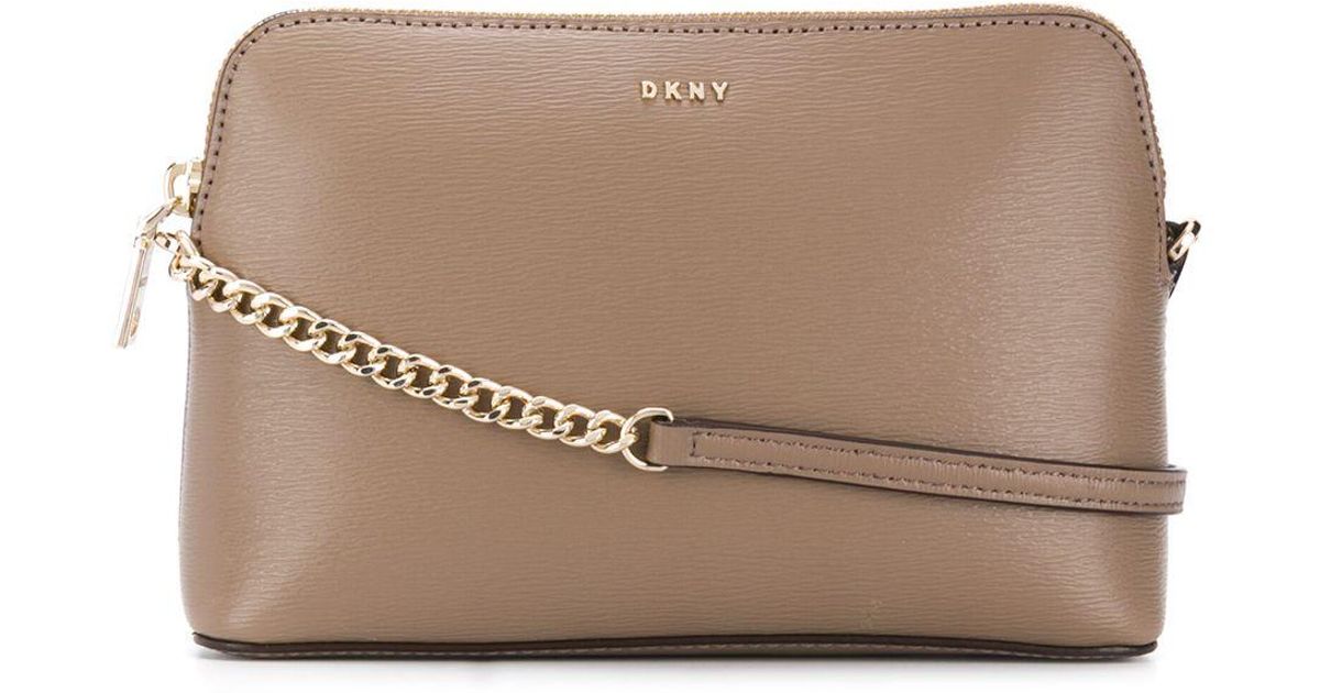 DKNY Bryant Leather Crossbody Bag in Brown - Lyst