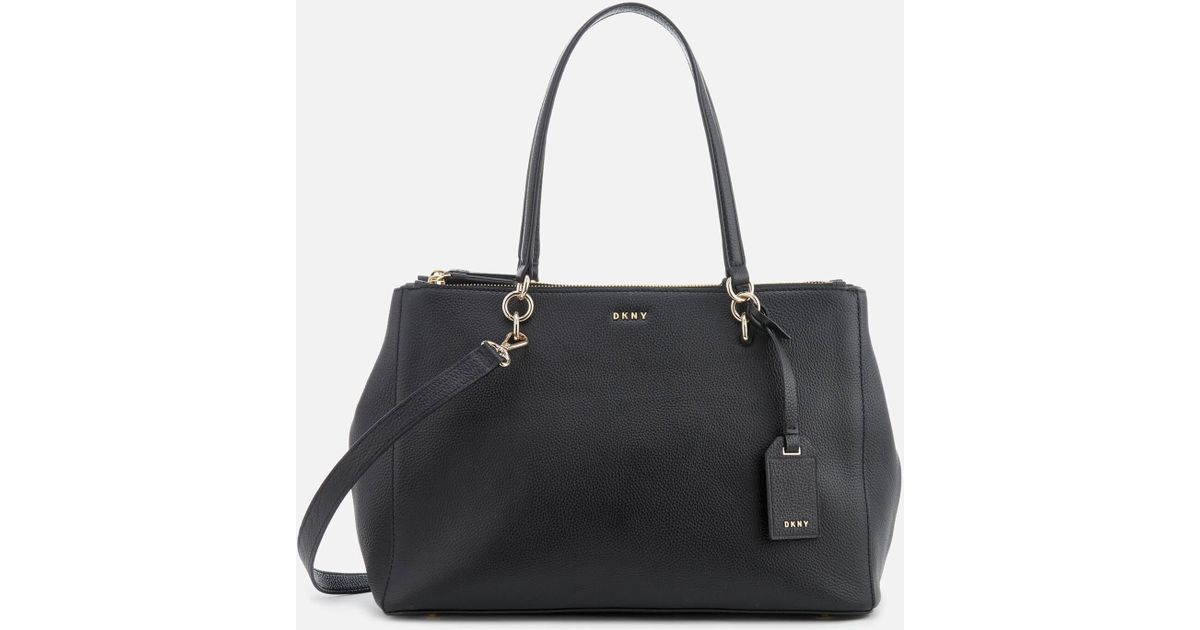 Dkny Chelsea Pebbled Leather Large Per Bag In Black Lyst