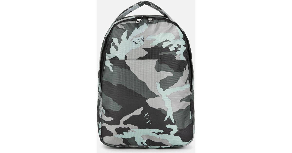 armani exchange backpack leather