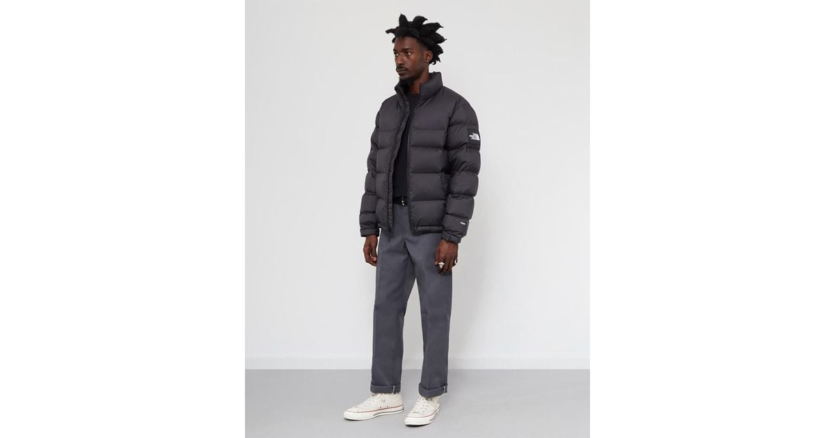 the north face black label 1992 nuptse jacket asphalt grey