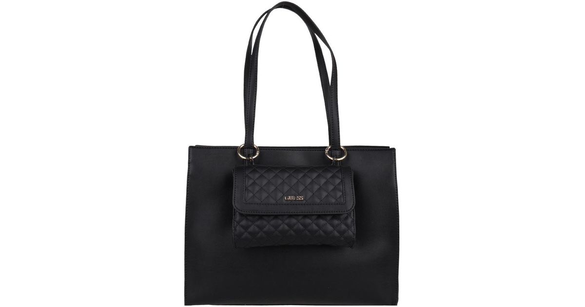 Lyst Guess Sienna 2 In 1 Tote Black